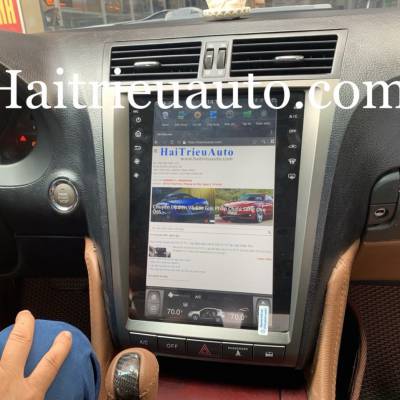 M&agrave;n h&igrave;nh tesla android xe Lexus GS350