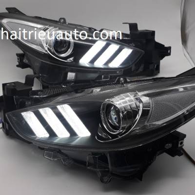 đ&egrave;n pha độ mẫu mustang xe mazda 3 2018