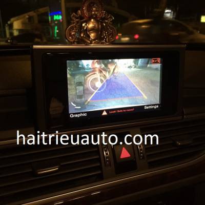 Lắp camera l&ugrave;i cho xe Audi A6