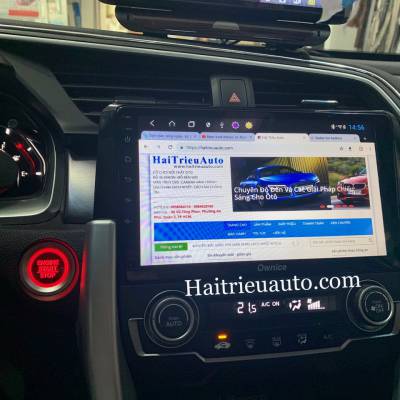 m&agrave;n h&igrave;nh android Ownice theo xe Honda Civic