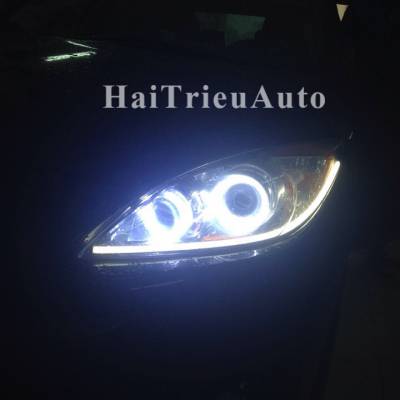 Độ đ&egrave;n led cho xe mazda 3 2010