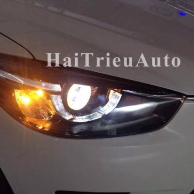 Đ&egrave;n pha độ nguy&ecirc;n bộ cho xe mazda 2