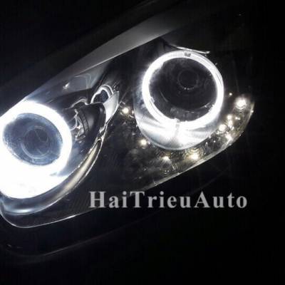 Độ đ&egrave;n led v&ograve;ng cho đ&egrave;n pha kia morning