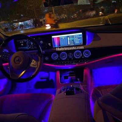 Cửa gi&oacute; Turbine đ&egrave;n LED theo xe Mercedes S Class