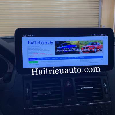 M&agrave;n h&igrave;nh android theo xe Mercedes C200 2006-2010