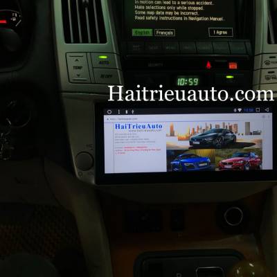 M&agrave;n h&igrave;nh android theo xe Lexus RX350 2007