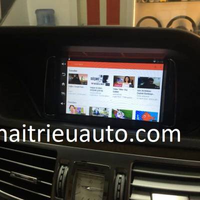 M&agrave;n h&igrave;nh android theo xe Mercedes E 300 2013