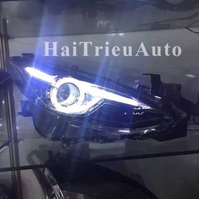 Đ&egrave;n pha độ nguy&ecirc;n bộ cho xe mazda 3