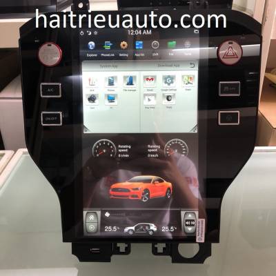 m&agrave;n h&igrave;nh android theo xe ford mustang