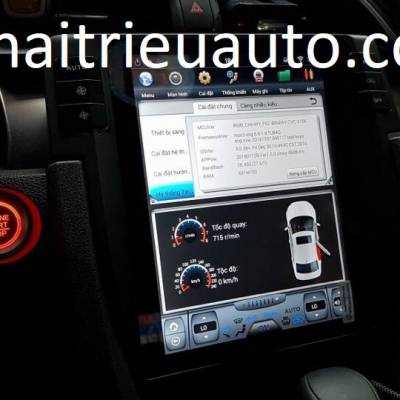 m&agrave;n h&igrave;nh android tesla honda civic 2018