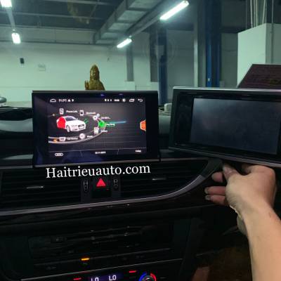 M&agrave;n h&igrave;nh android theo xe Audi A6 