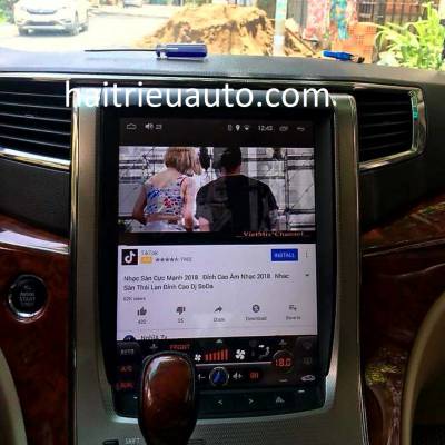 m&agrave;n h&igrave;nh android tesla xe Alpha