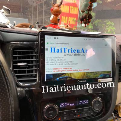 m&agrave;n h&igrave;nh android Ownice theo xe outlander 