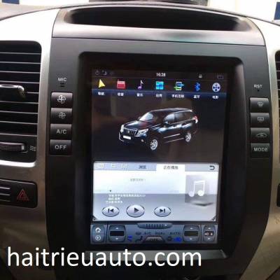 M&agrave;n h&igrave;nh tesla theo xe Toyota Land Cruiser Prado 2002-2009