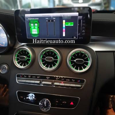 Cửa gi&oacute; Turbine đ&egrave;n LED theo xe Mercedes C300 2020