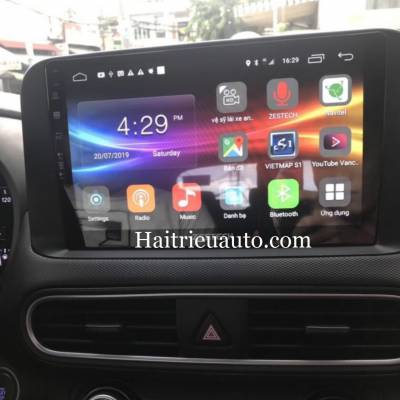 m&agrave;n h&igrave;nh android theo xe hyundai kona