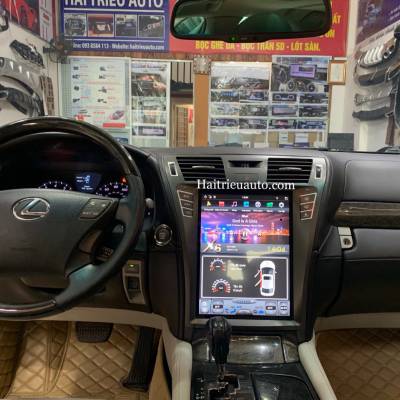 M&agrave;n h&igrave;nh tesla android xe Lexus LS 600hL