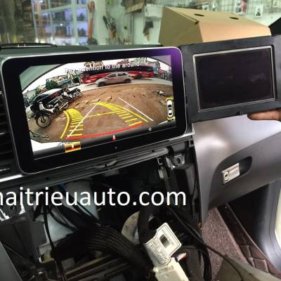M&agrave;n h&igrave;nh android theo xe Mercedes ML 450