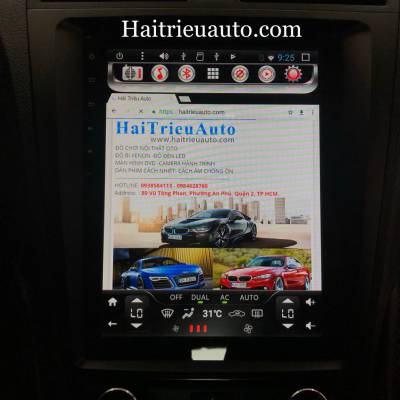 M&agrave;n h&igrave;nh tesla android theo xe Lexus GS450h