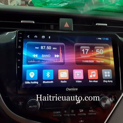 m&agrave;n h&igrave;nh android theo xe toyota camry 2019