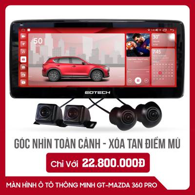 m&agrave;N h&igrave;nh android Gotech GT mazda 360 Pro