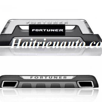 Ốp cản trước sau Fortuner 2017