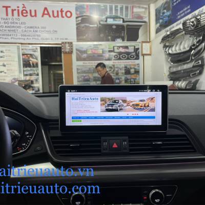 m&agrave;n h&igrave;nh android theo xe audi Q5 2018