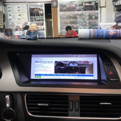 m&agrave;n h&igrave;nh android theo xe audi A4