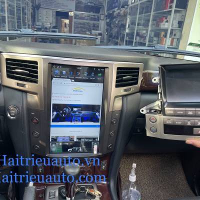M&agrave;n h&igrave;nh android tesla xe Lexus Lx 570 2014