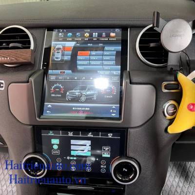 M&agrave;n h&igrave;nh android tesla  xe LandRover Discovery
