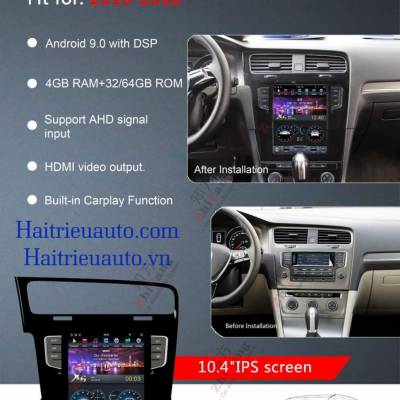 M&agrave;n h&igrave;nh tesla android Volkswagen Golf