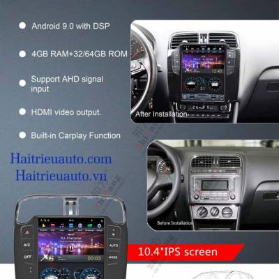 M&agrave;n h&igrave;nh tesla android Volkswagen Polo