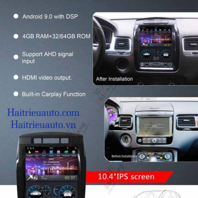 M&agrave;n h&igrave;nh tesla android Volkswagen Touareg