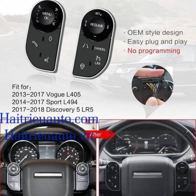 N&uacute;t cảm ứng điều khiển v&ocirc; lăng xe Range Rover Discovery