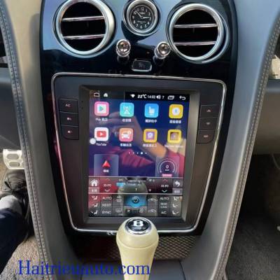 M&agrave;n h&igrave;nh android tesla theo xe bently 2012