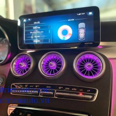 Cửa gi&oacute; Tunrbine led trước mẫu mới xe mercedes GLC