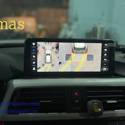 M&agrave;n h&igrave;nh android liền camera 360 xe BMW 320