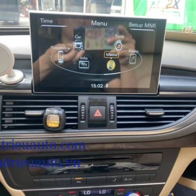 M&agrave;n h&igrave;nh android Omas xe Audi A7 2012-2016