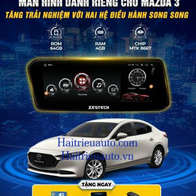 M&agrave;n h&igrave;nh android Zestech Mazda 