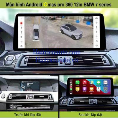 M&agrave;n h&igrave;nh amdroid Omas Pro 360 12in xe bMW 7 series
