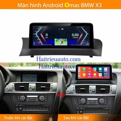 M&agrave;n h&igrave;nh android Omas xe BMW X3 