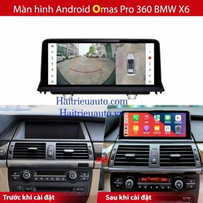 M&agrave;n h&igrave;nh android Omas Pro 360 xe BMW X6