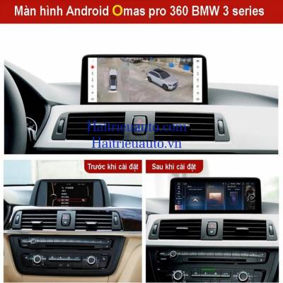 M&agrave;n h&igrave;nh android Omas Pro 360 12 inch xe bmw 320