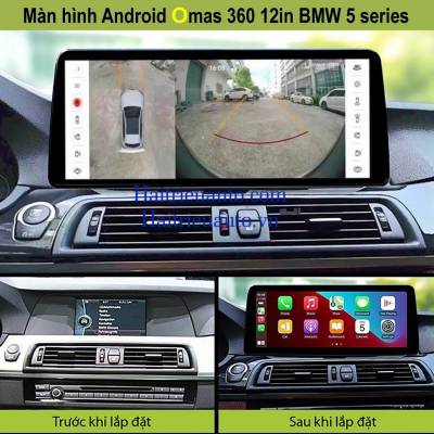 M&agrave;n h&igrave;nh android Omas 360 12 inch xe BMW 520