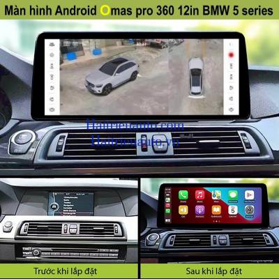 M&agrave;n h&igrave;nh android Omas Pro 360 12 inch xe BMW 520