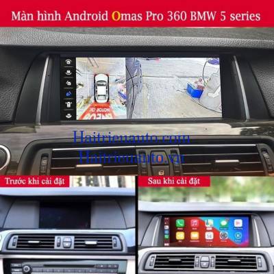 M&agrave;n h&igrave;nh android Omas Pro xe BMW 5 series