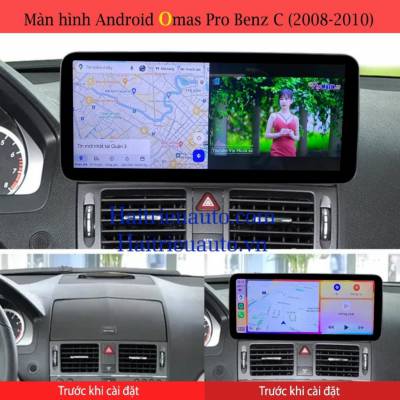 M&agrave;n h&igrave;nh android Omas pro xe mercedes C 2008-2010