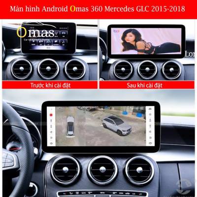 M&agrave;n h&igrave;nh adnroid Omas 360 xe mercedes GLC 2015-2018