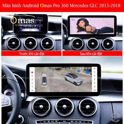 M&agrave;n h&igrave;nh android Omas pro 360 xe mercedes GLC 2015-2018