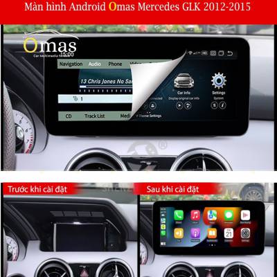 M&agrave;n h&igrave;nh android Omas xe mercedes GLK 2011-2015